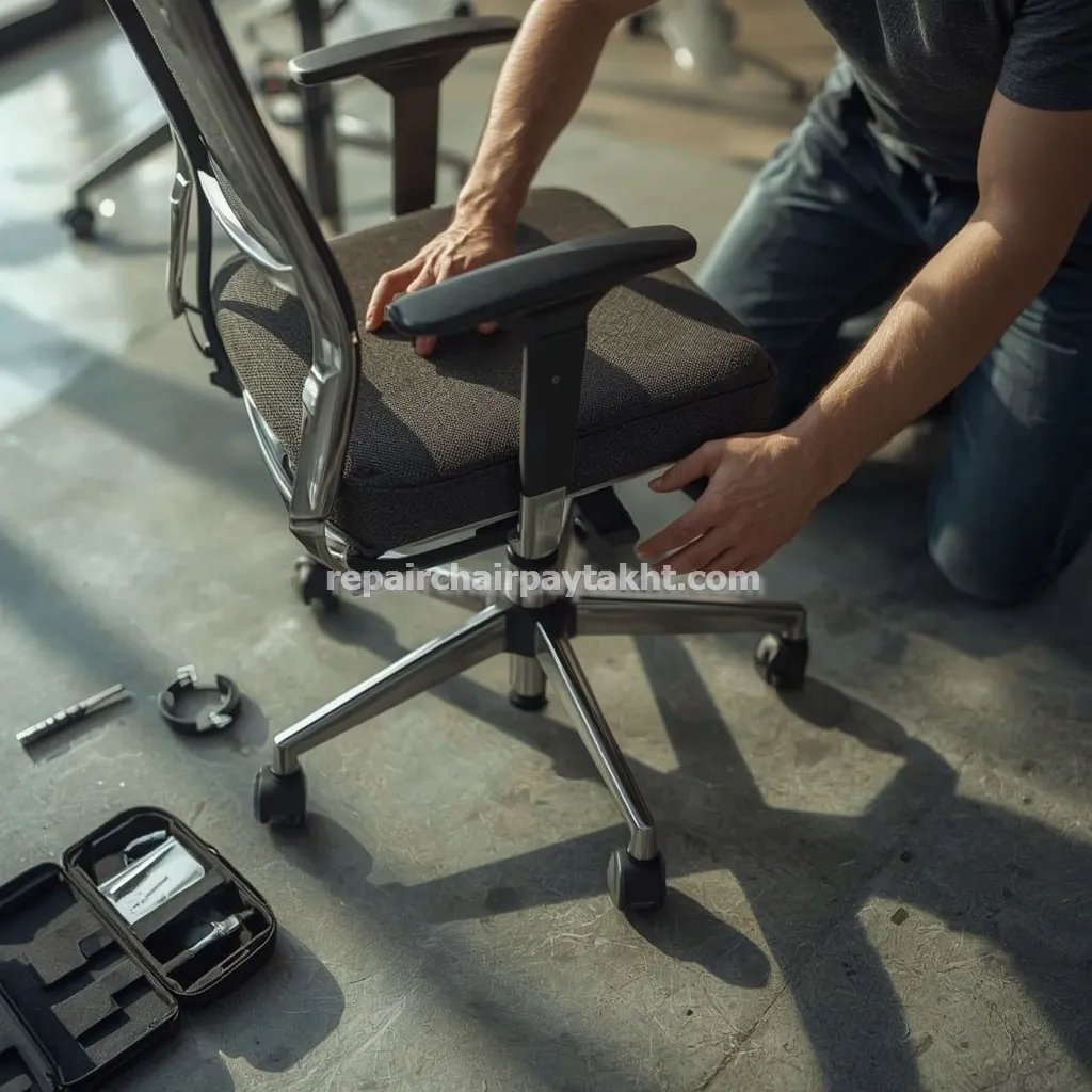 تعمیر صندلی اداری لوکس در محل